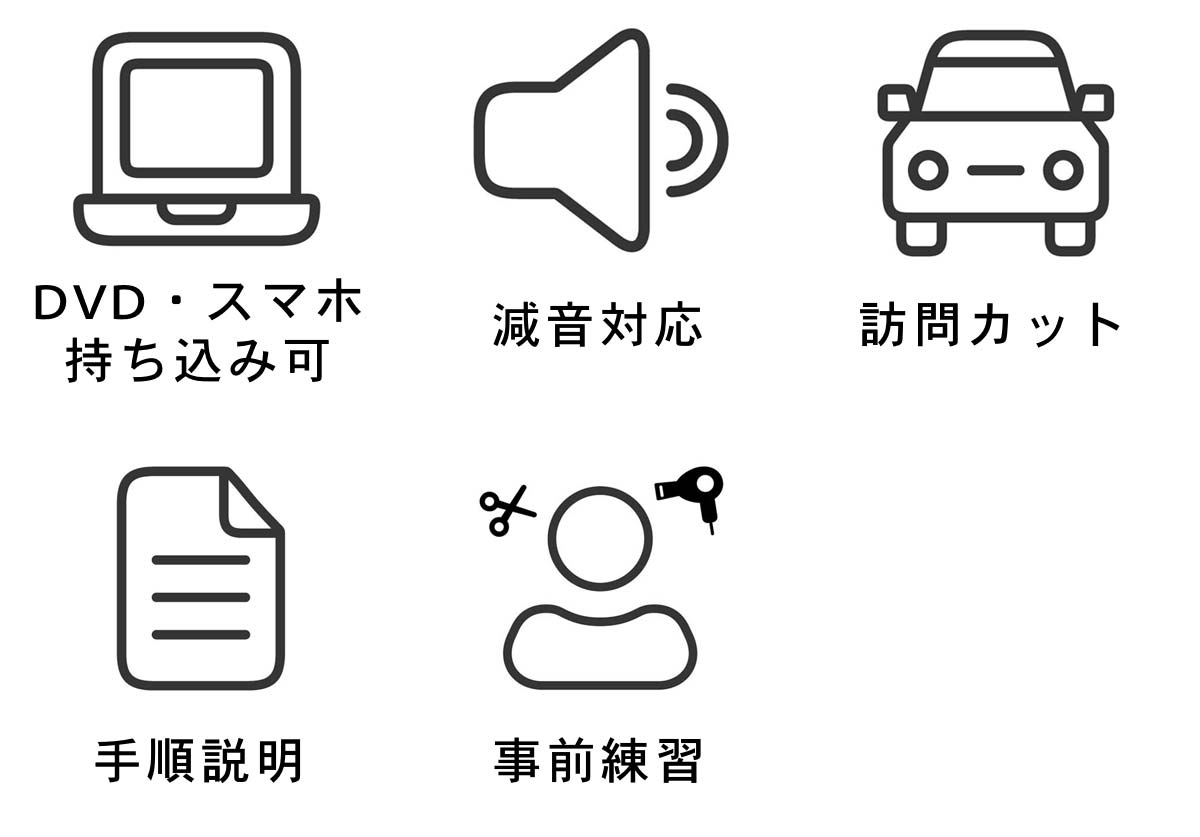 三愛美容室（Luca）対応範囲